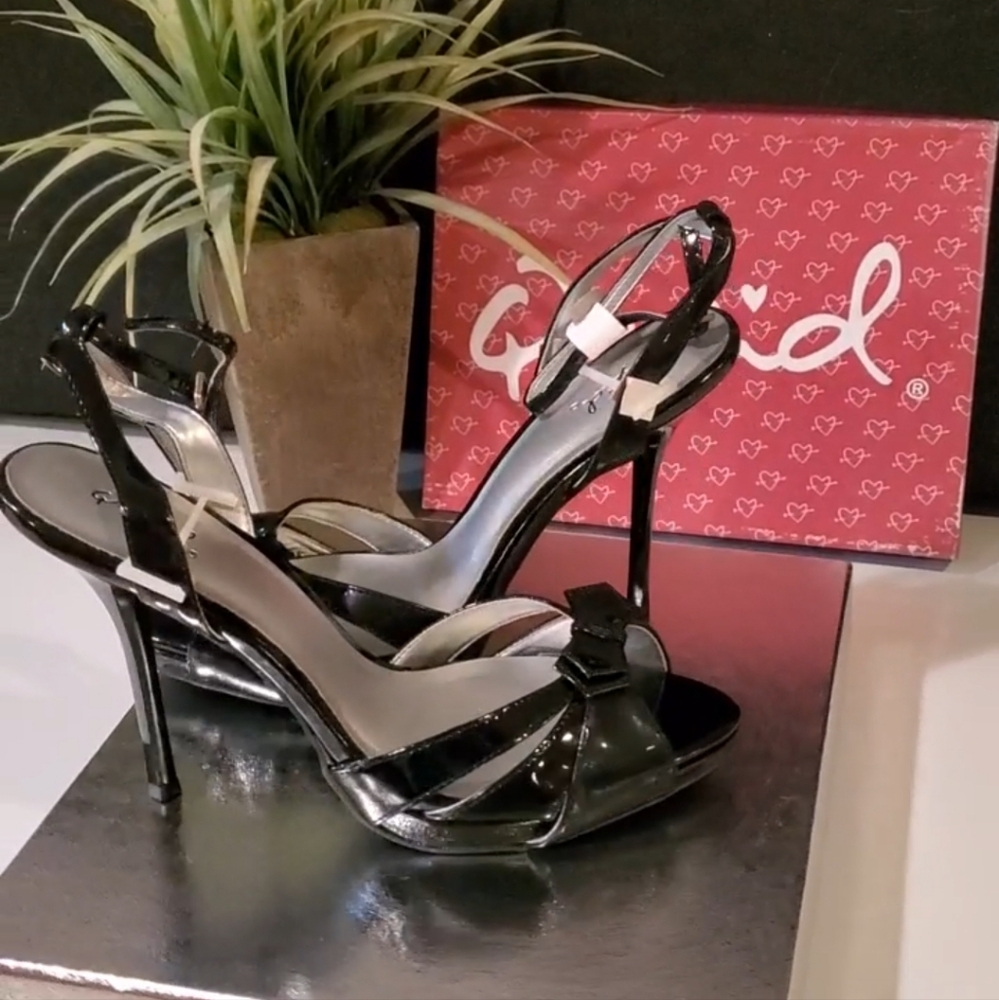 Qupid AFFAIR-08 Black High Heel Shoes